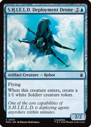 S.H.I.E.L.D. Deployment Drone (MSH-073) - Marvel Super Heroes Foil-1