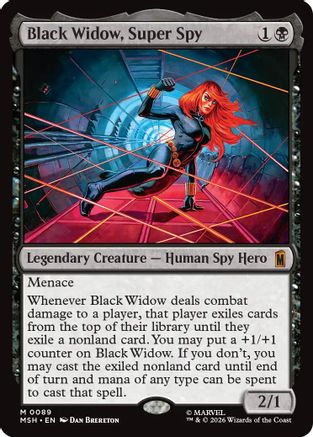 Black Widow, Super Spy (MSH-089) - Marvel Super Heroes Foil-1