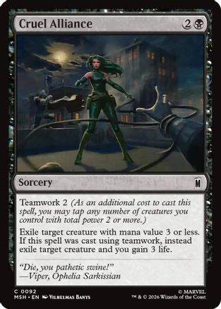 Cruel Alliance (MSH-092) - Marvel Super Heroes Foil-1