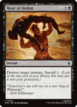 Hour of Defeat (MSH-099) - Marvel Super Heroes Foil-1