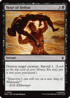 Hour of Defeat (MSH-099) - Marvel Super Heroes Foil-1