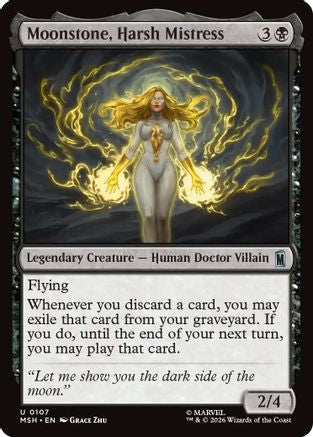 Moonstone, Harsh Mistress (MSH-107) - Marvel Super Heroes Foil-1
