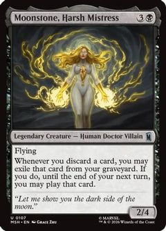 Moonstone, Harsh Mistress (MSH-107) - Marvel Super Heroes Foil-1