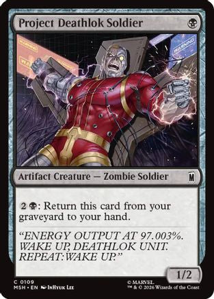 Project Deathlok Soldier (MSH-109) - Marvel Super Heroes Foil-1