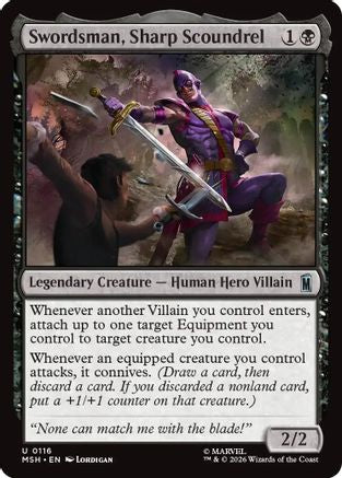 Swordsman, Sharp Scoundrel (MSH-116) - Marvel Super Heroes Foil-1