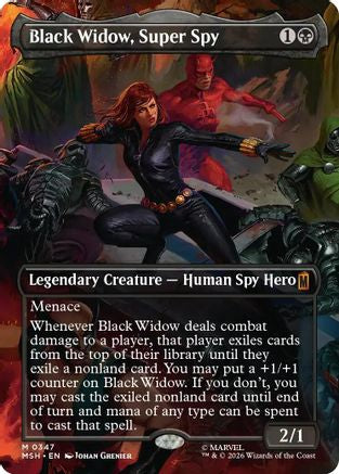 Black Widow, Super Spy (Borderless) (0347) (MSH-347) - Marvel Super Heroes-1