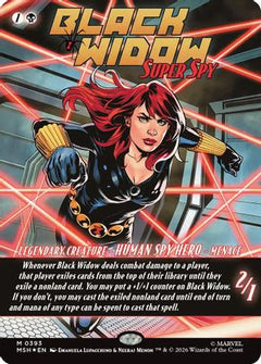 Black Widow, Super Spy (Borderless) (0393) (MSH-393) - Marvel Super Heroes-1