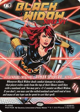 Black Widow, Super Spy (Borderless) (0393) (MSH-393) - Marvel Super Heroes-1
