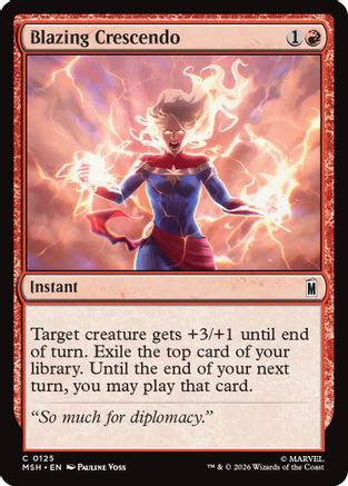 Blazing Crescendo (MSH-125) - Marvel Super Heroes Foil-1