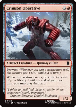 Crimson Operative (MSH-126) - Marvel Super Heroes-1
