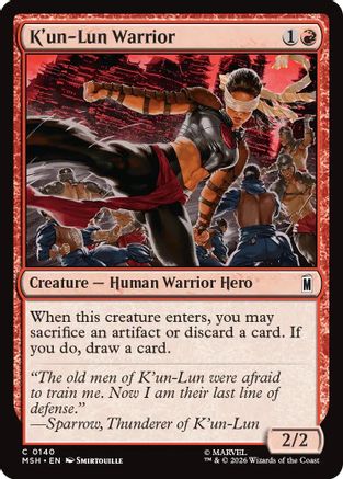 K'un-Lun Warrior (MSH-140) - Marvel Super Heroes Foil-1
