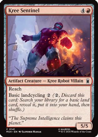 Kree Sentinel (MSH-141) - Marvel Super Heroes Foil-1