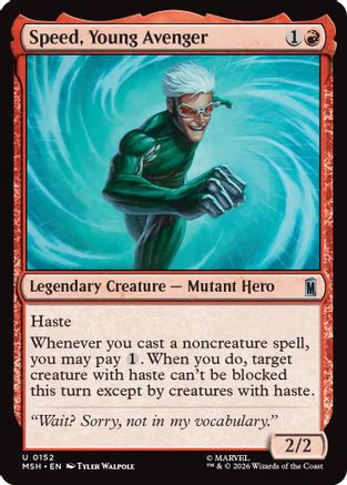 Speed, Young Avenger (MSH-152) - Marvel Super Heroes Foil-1