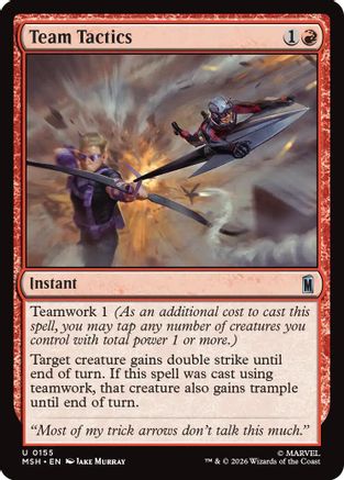 Team Tactics (MSH-155) - Marvel Super Heroes Foil-1