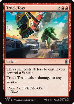 Truck Toss (MSH-157) - Marvel Super Heroes Foil-1