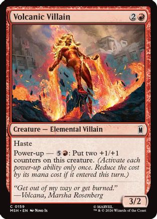 Volcanic Villain (MSH-159) - Marvel Super Heroes Foil-1