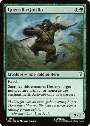 Guerrilla Gorilla (MSH-169) - Marvel Super Heroes Foil-1