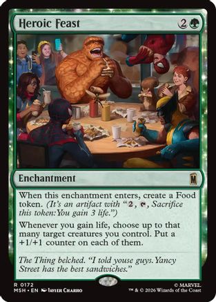 Heroic Feast (MSH-172) - Marvel Super Heroes Foil-1