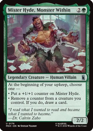 Mister Hyde, Monster Within (MSH-176) - Marvel Super Heroes Foil-1