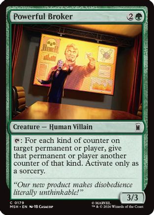 Powerful Broker (MSH-179) - Marvel Super Heroes Foil-1
