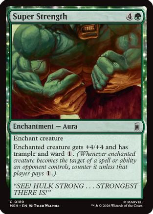 Super Strength (MSH-189) - Marvel Super Heroes Foil-1