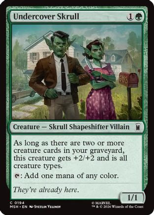 Undercover Skull (MSH-194) - Marvel Super Heroes Foil-1