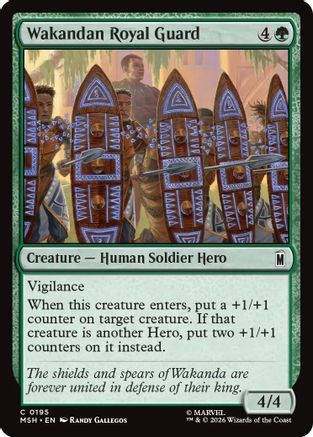 Wakandan Royal Guard (MSH-195) - Marvel Super Heroes Foil-1
