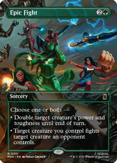Epic Fight (Borderless) (MSH-351) - Marvel Super Heroes Foil-1