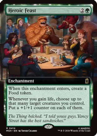 Heroic Feast (Extended Art) (MSH-414) - Marvel Super Heroes Foil-1