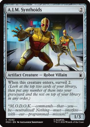 A.I.M. Synthoids (MSH-242) - Marvel Super Heroes Foil-1