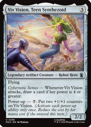 Viv Vision, Teen Synthezoid (MSH-256) - Marvel Super Heroes Foil-1