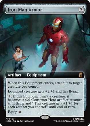 Iron Man Armor (Extended Art) (MSH-427) - Marvel Super Heroes Foil-1