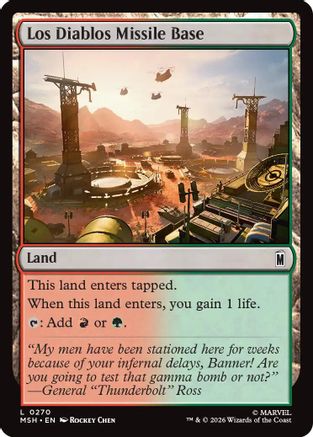 Los Diablos Missile Base (MSH-270) - Marvel Super Heroes Foil-1