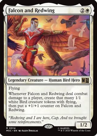 Falcon and Redwing (MSC-014) - Commander: Marvel Super Heroes-1