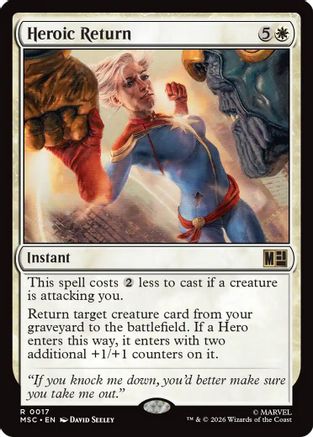 Heroic Return (MSC-017) - Commander: Marvel Super Heroes-1