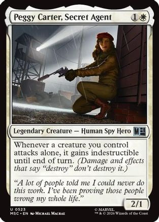 Peggy Carter, Secret Agent (MSC-523) - Commander: Marvel Super Heroes Foil-1