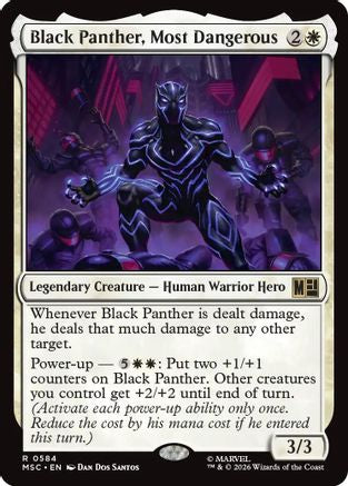 Black Panther, Most Dangerous (MSC-584) - Commander: Marvel Super Heroes Foil-1