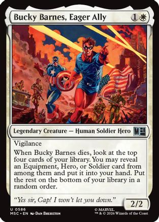 Bucky Barnes, Eager Ally (MSC-586) - Commander: Marvel Super Heroes Foil-1