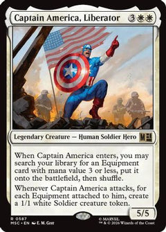 Captain America, Liberator (MSC-587) - Commander: Marvel Super Heroes Foil-1