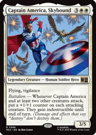 Captain America, Skybound (MSC-588) - Commander: Marvel Super Heroes Foil-1