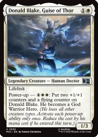 Donald Blake, Guise of Thor (MSC-592) - Commander: Marvel Super Heroes Foil-1