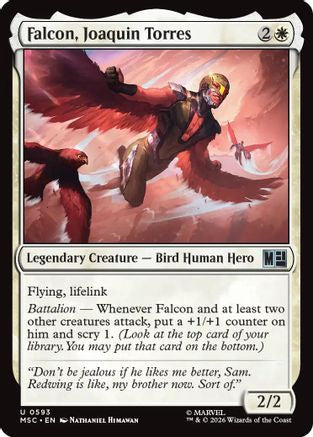 Falcon, Joaquin Torres (MSC-593) - Commander: Marvel Super Heroes-1