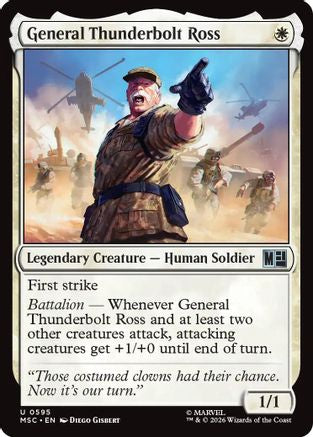 General Thunderbolt Ross (MSC-595) - Commander: Marvel Super Heroes-1