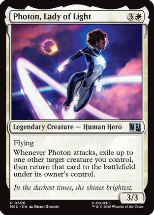 Photon, Lady of Light (MSC-606) - Commander: Marvel Super Heroes Foil-1