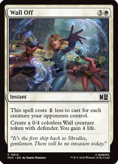 Wall Off (MSC-614) - Commander: Marvel Super Heroes Foil-1