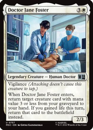 Doctor Jane Foster (MSC-757) - Commander: Marvel Super Heroes Foil-1
