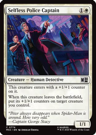Selfless Police Captain (MSC-774) - Commander: Marvel Super Heroes Foil-1