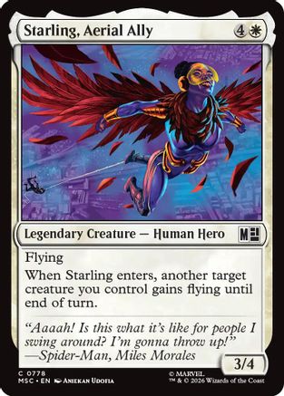 Starling, Aerial Ally (MSC-778) - Commander: Marvel Super Heroes-1