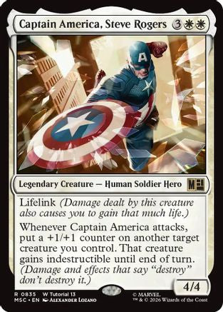 Captain America, Steve Rogers (0835) (MSC-835) - Commander: Marvel Super Heroes-1