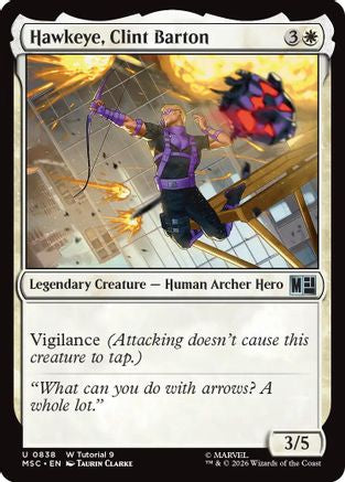 Hawkeye, Clint Barton (0838) (MSC-838) - Commander: Marvel Super Heroes-1